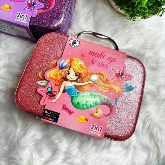 2 in 1 Unicorn Kids Makeup Kit Bag