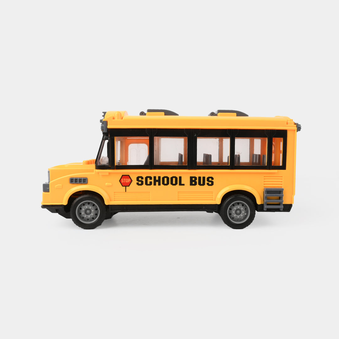 Rechargeable RC School Bus with Remote Control & Lights