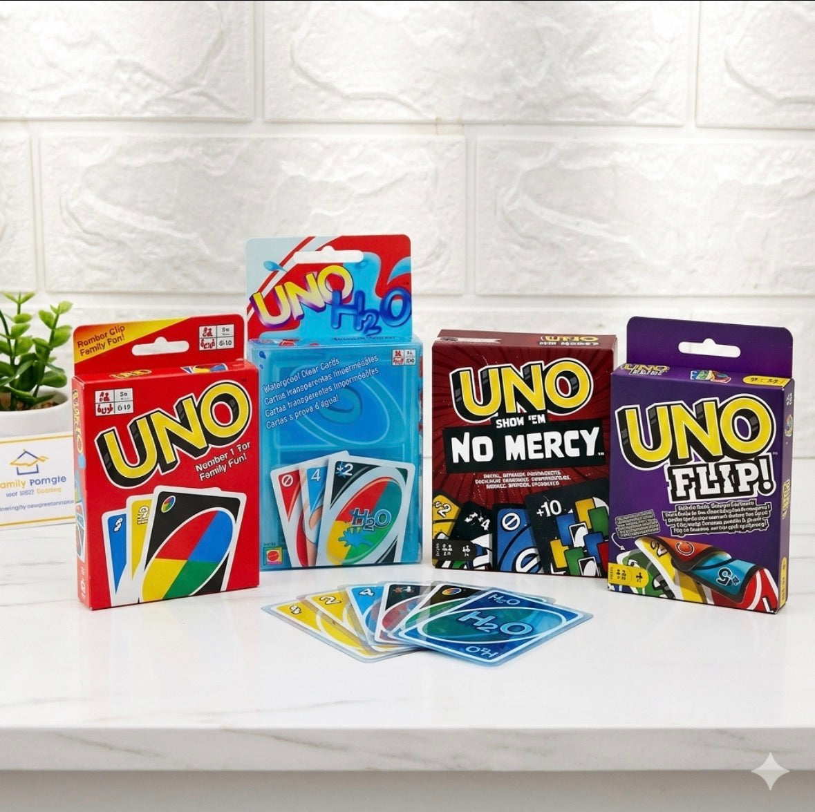 The Ultimate UNO 4-in-1 Master Collection | Classic, Flip, H2O & No Mercy