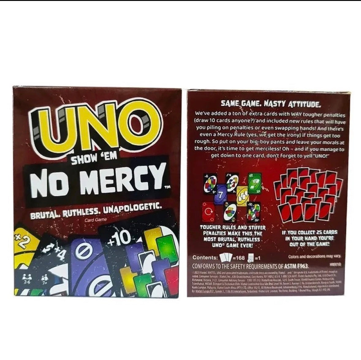 UNO SHOW 'EM NO MERCY CARD GAME