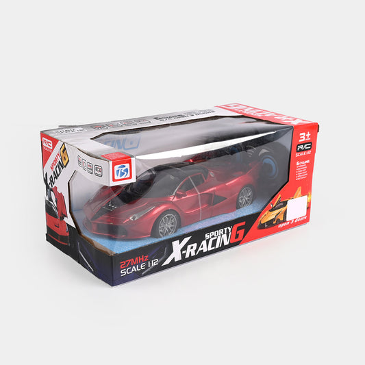 RC Bugatti Themed Fast Car With Rechargeable Batteries & Lightning Effect