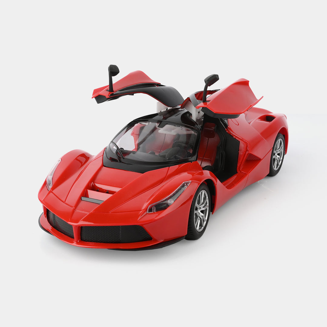 RC Bugatti Themed Fast Car With Rechargeable Batteries & Lightning Effect