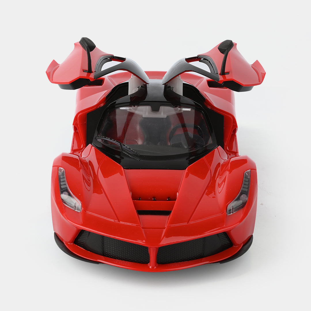 RC Bugatti Themed Fast Car With Rechargeable Batteries & Lightning Effect