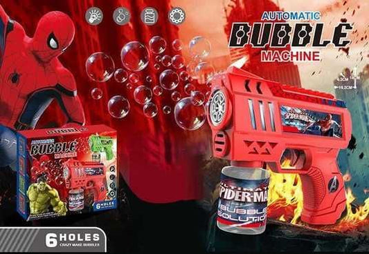 Action hero bubble gun toy for kids