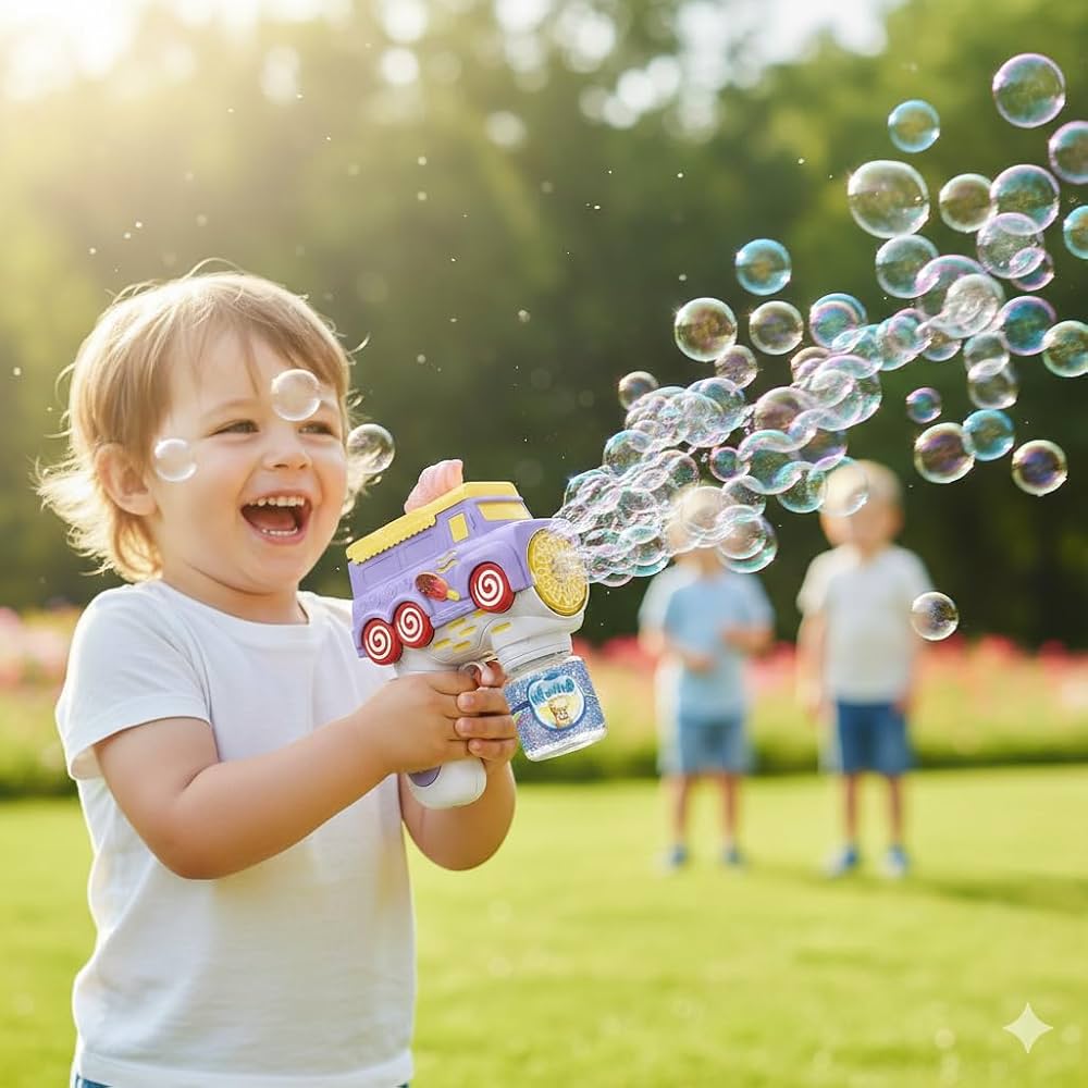 ICE CREAM BUBBLE MACHINE GUN FOR KIDS