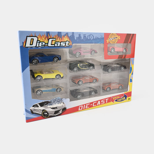 SLIDED ALLOY MODEL RACING CAR 10PCS (color shifter)