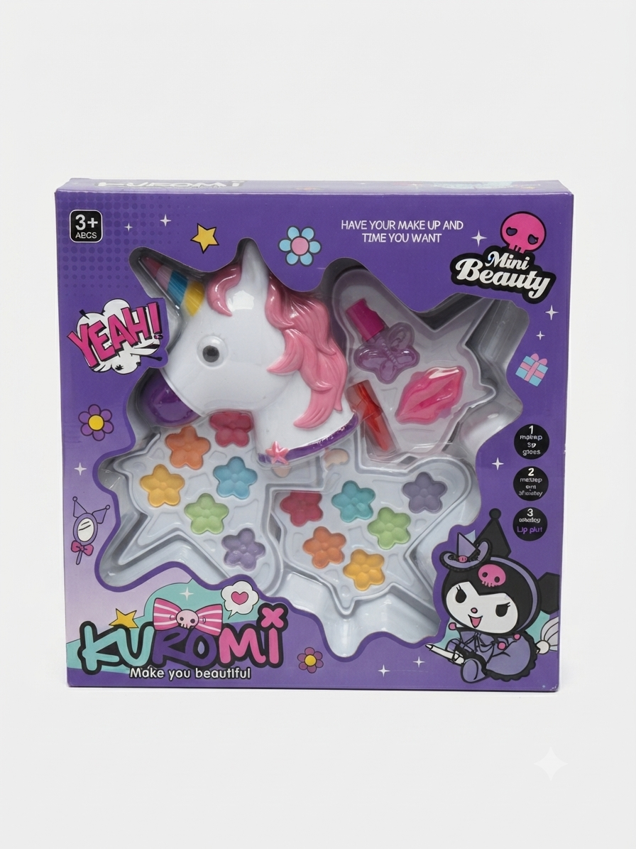 Kuromi Unicorn Makeup & Beauty Toy Set for Kids