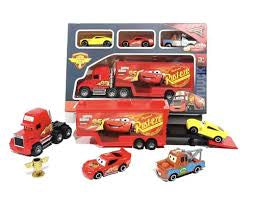 Disney Pixar Cars Rust-Eze Mack Transporter and Mini Diecast Car Gift Set
