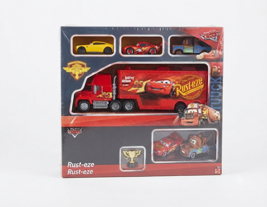 Disney Pixar Cars Rust-Eze Mack Transporter and Mini Diecast Car Gift Set