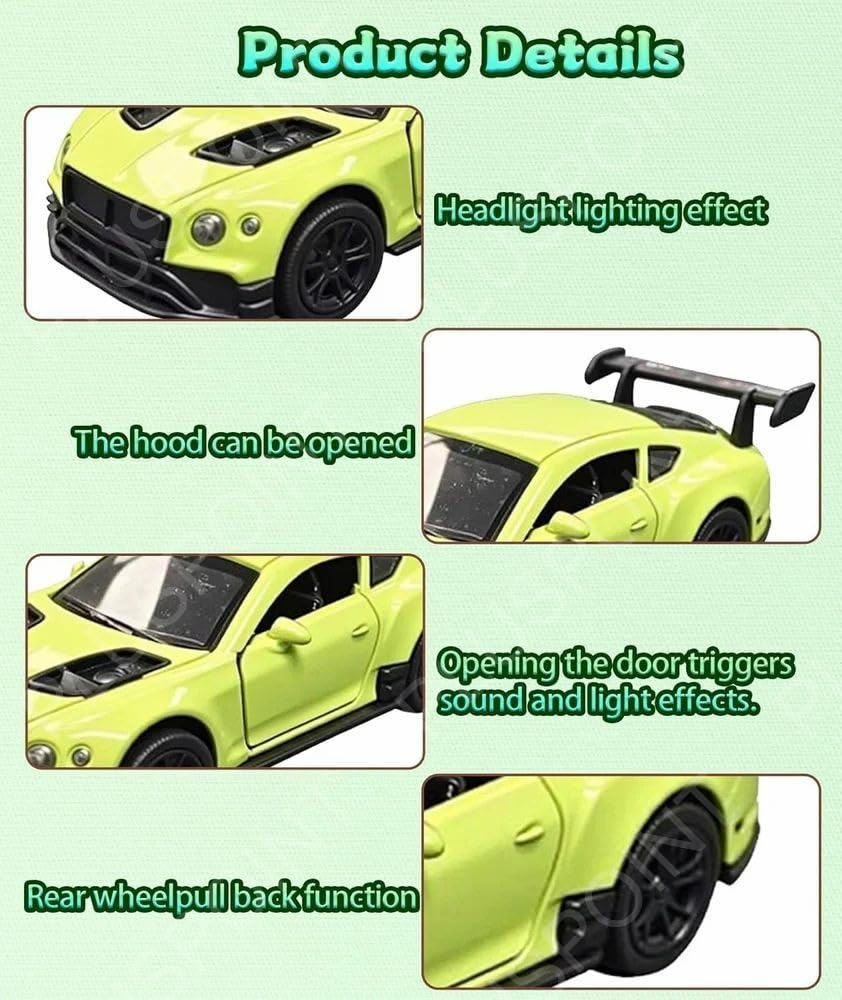 Die-Cast Pull Back Race Car Set (Random Color)