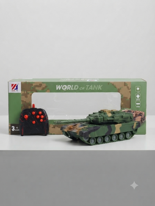 World of Tank RC Military Toy Tank with Remote Control & LED Lights
