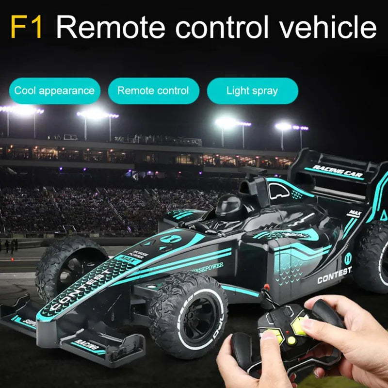 Formula F1 RC Racing Car (Black & Green) with Remote Control