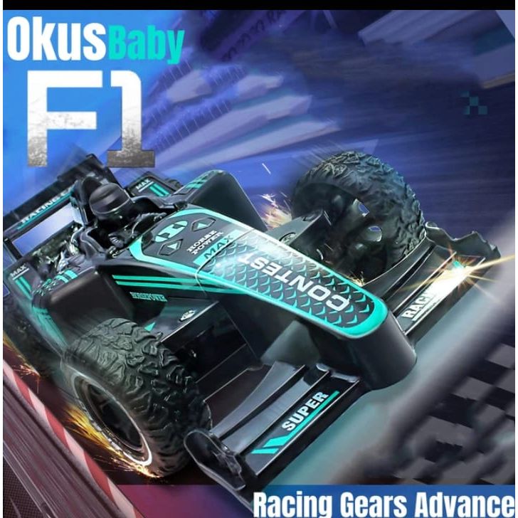 Formula F1 RC Racing Car (Black & Green) with Remote Control