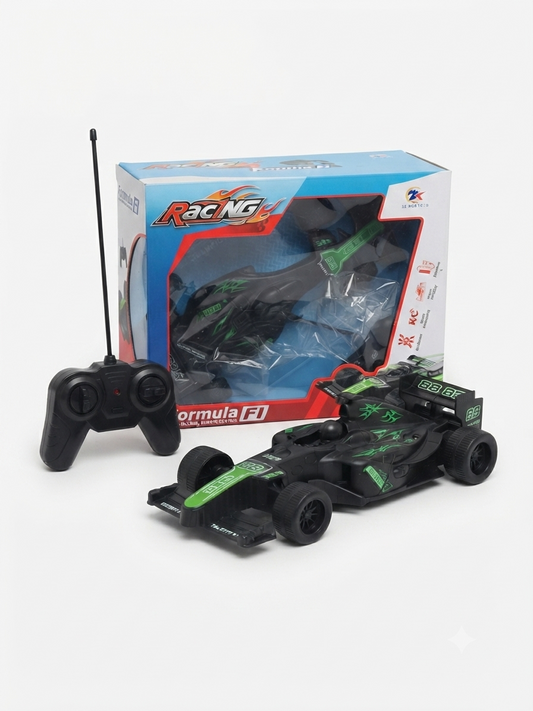 Formula F1 RC Racing Car (Black & Green) with Remote Control