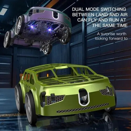 2 in 1 Mini RC Car & Drone With Lights