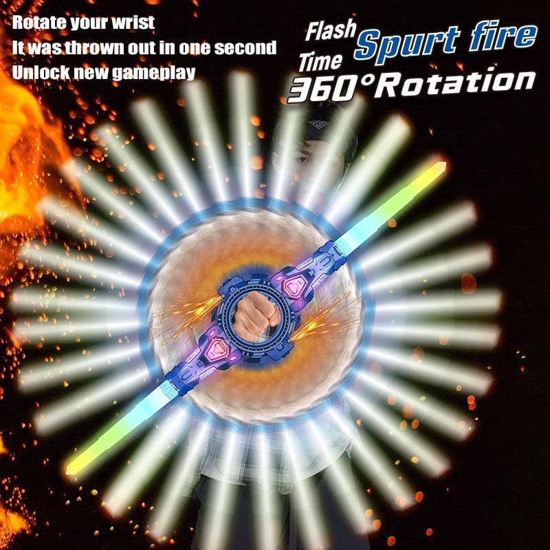 Dual-Head Rotate Sword With sound light and sparks