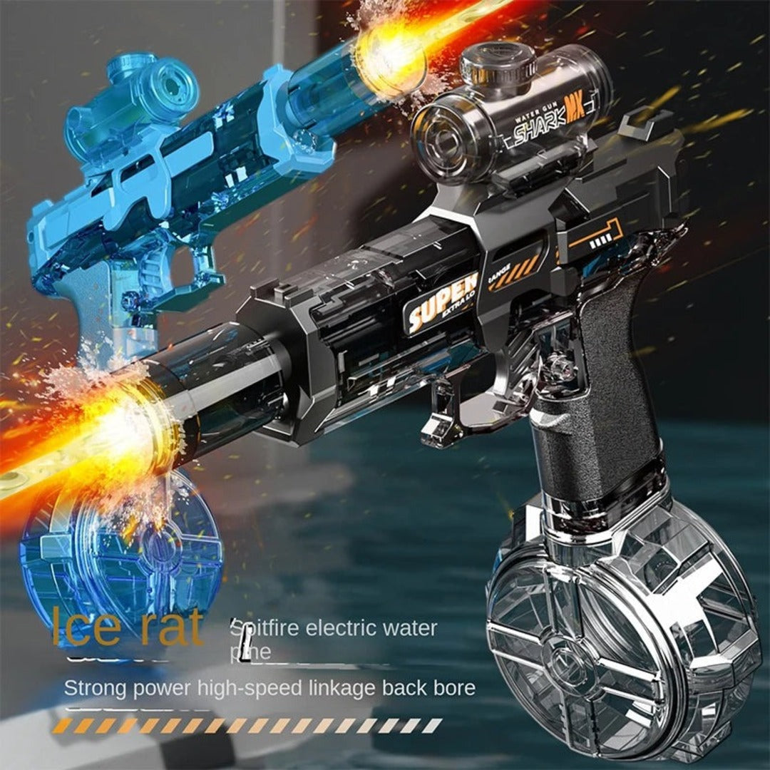 Electric Water Gun with Drum Magazine I
Rechargeable Automatic
Water Blaster Toy for
Kids