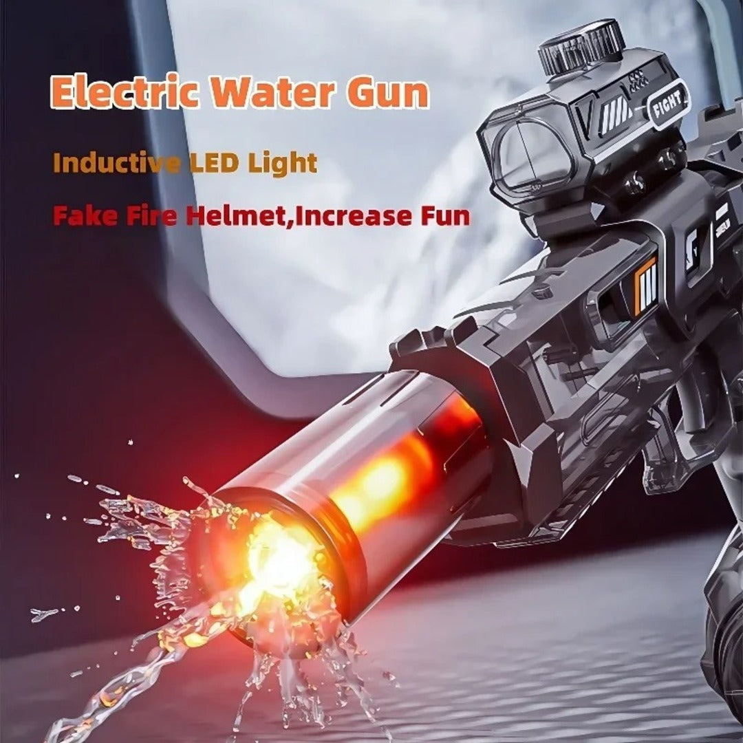 Electric Water Gun with Drum Magazine I
Rechargeable Automatic
Water Blaster Toy for
Kids