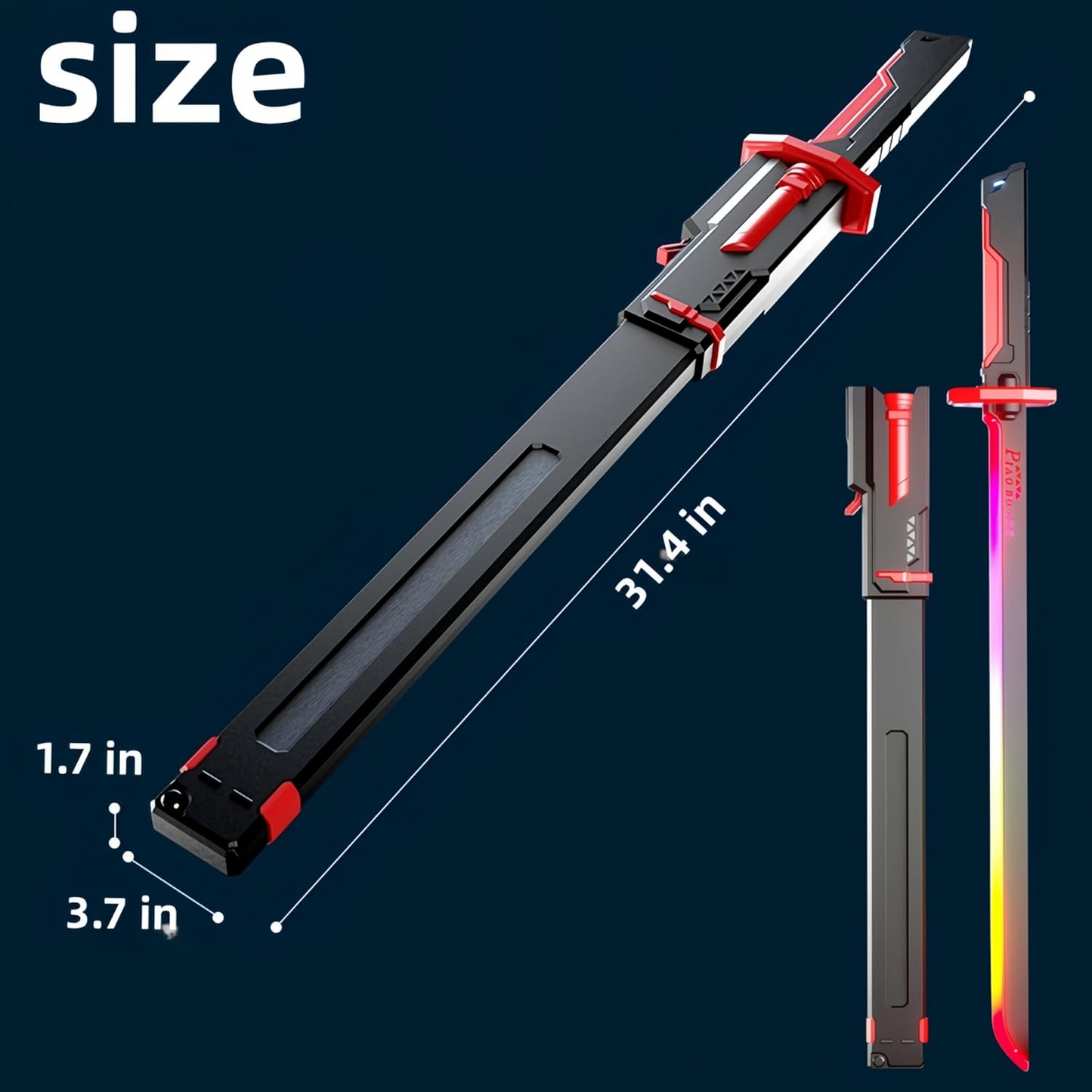 LED Light Sword with Smoke, Light Effects & spark