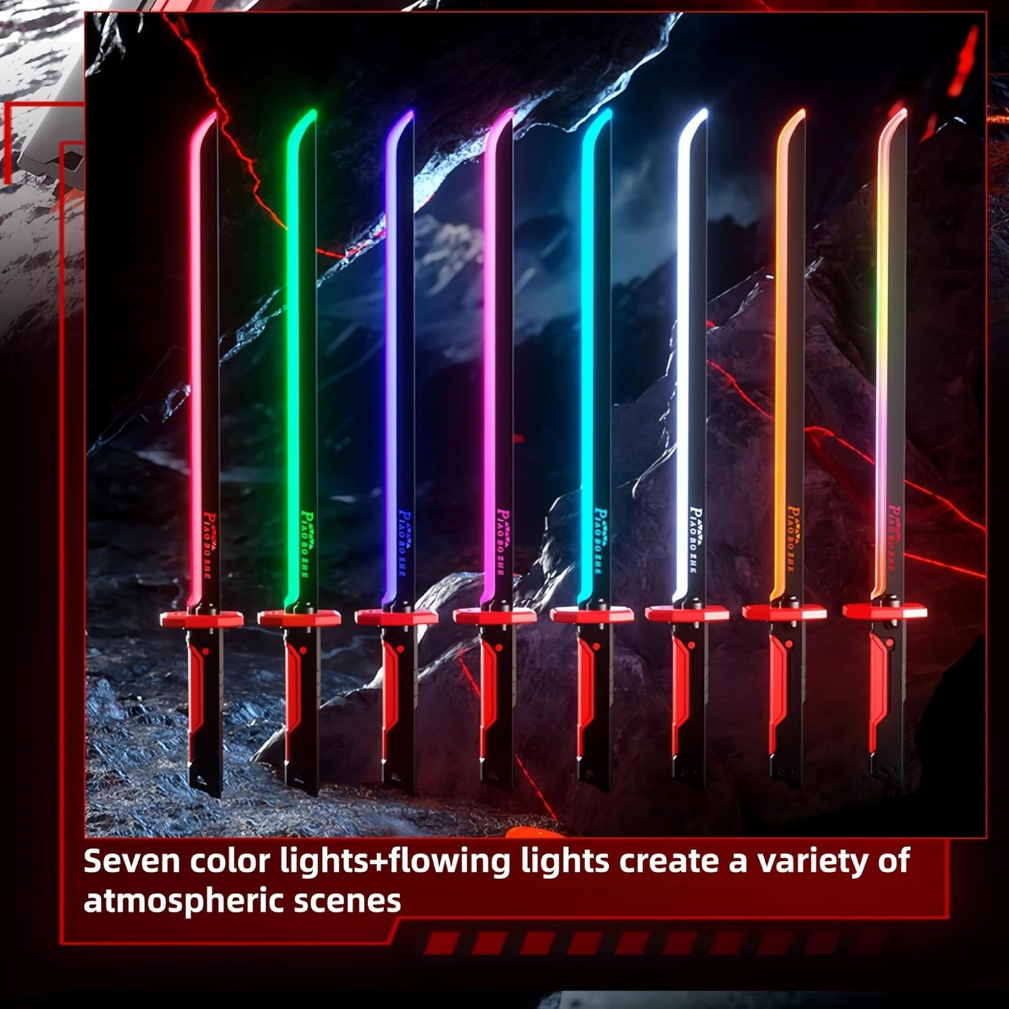 LED Light Sword with Smoke, Light Effects & spark