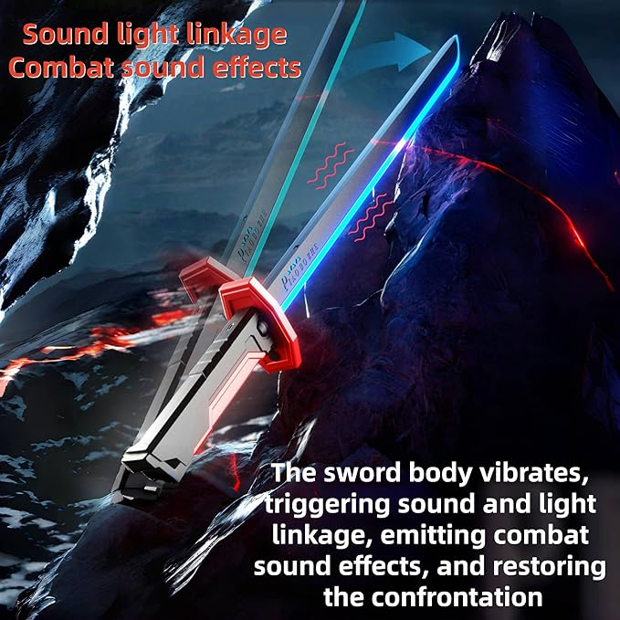 LED Light Sword with Smoke, Light Effects & spark