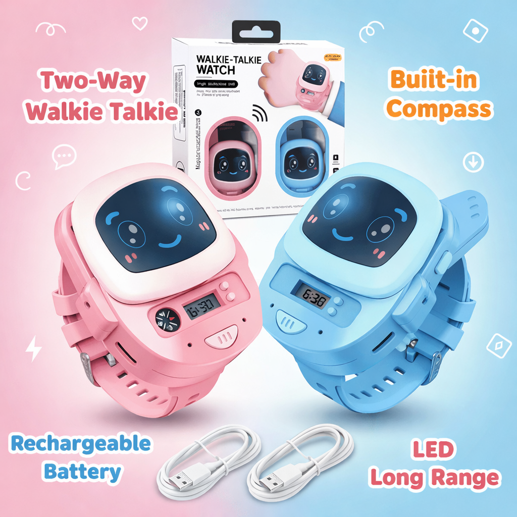 2-in-1 Digital & Smart Walkie-Talkie Watch for Kids