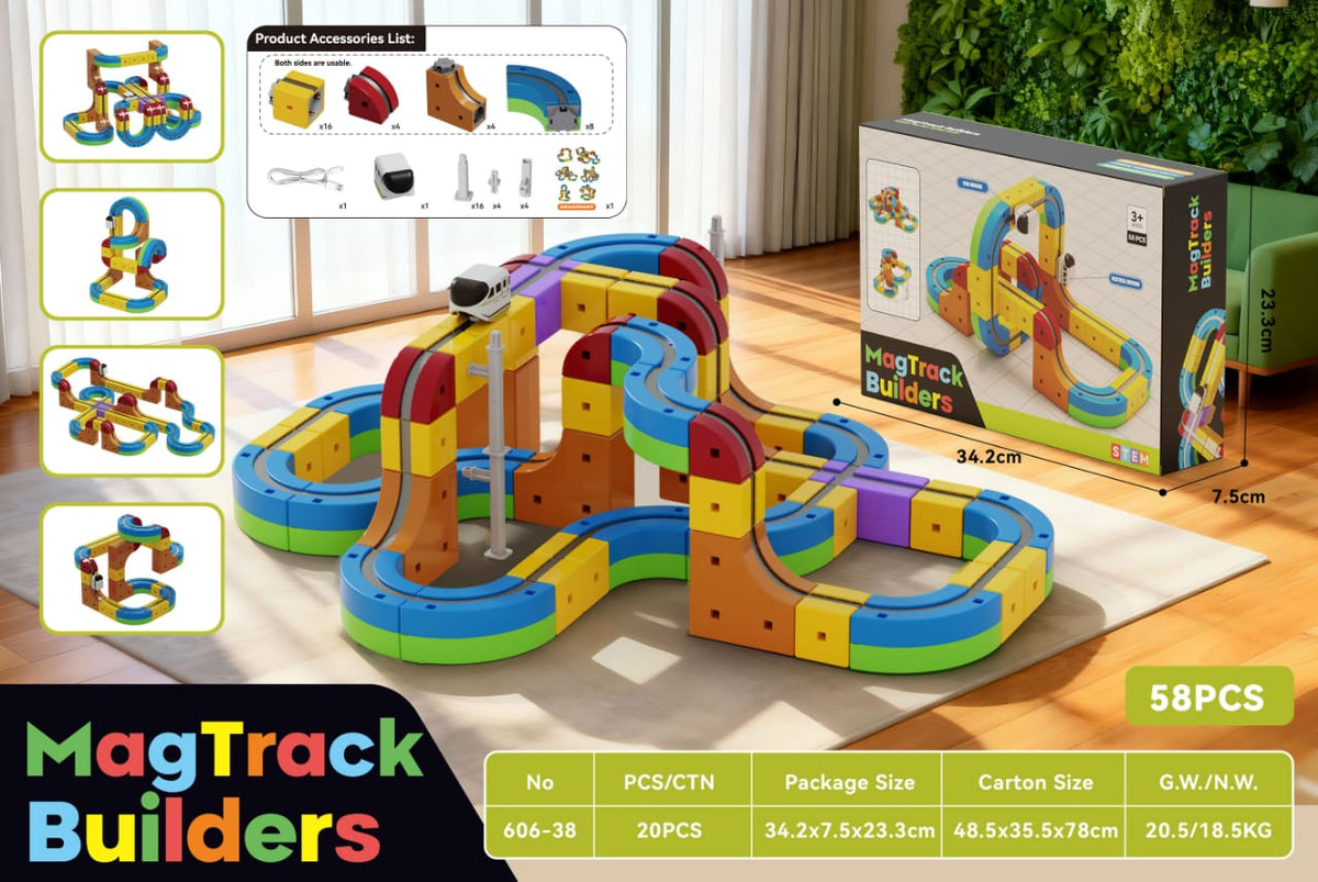 DIY Magnetic Levitation Train Track – 39 Pcs - 178 pcs (Rechargeable)