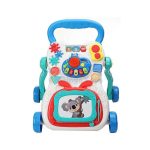 4 in 1 Baby Walker Toddler Trolley To Stand ABS Musical Walker With Adjustable Height