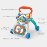4 in 1 Baby Walker Toddler Trolley To Stand ABS Musical Walker With Adjustable Height - Image 2