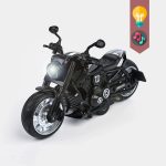 Harley Davidson Alloy Model Bike Die-Cast Toy for boys Size Approx. 5 inch – Black - Image 3