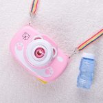 Cartoon Camera Automatic Bubble Blowing Machine Toy With Light Sound for Kids - Image 4