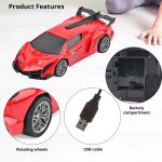 Smoke Remote Control Racing Lamborghini Red Car Light - Image 3