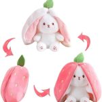 Cute Strawberry Rabbit Plush Bunny-45 cm