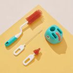 Silicone Pacifier & Straw Brush Set 3 in 1