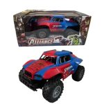 Kids Remote Control Spray Car – High-Speed RC Monster Truck with Real Smoke Exhaust Effect, Lights, and Rechargeable Battery (Superhero Edition) - Image 6